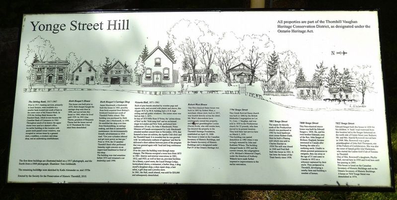 Yonge Street Hill Marker. Click for full size. Yonge Street Hill Marker image. Click for full size.