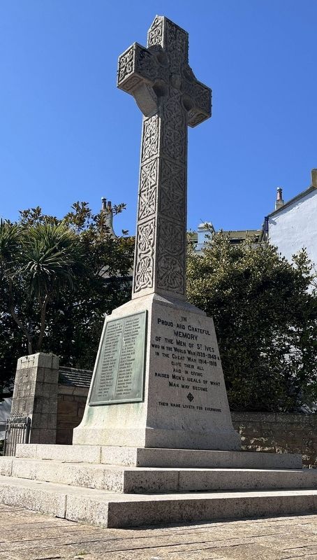 St Ives War Memorial. Click for full size. St Ives War Memorial image. Click for full size.