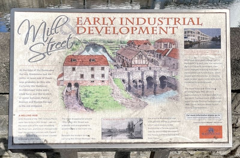 Mill Street and Early Industrial Development Marker image. Click for full size.