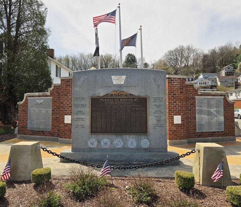 Frank A. Kapusta American Legion Post 858 and Gary L. Wuslich Family Export Veterans Memorial image. Click for full size.