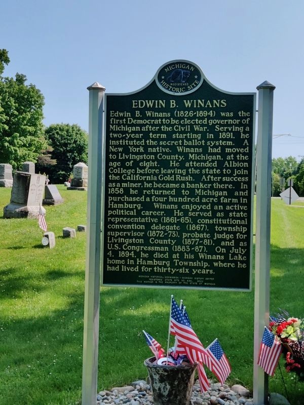 Hamburg / Edwin B. Winans Marker image. Click for full size.