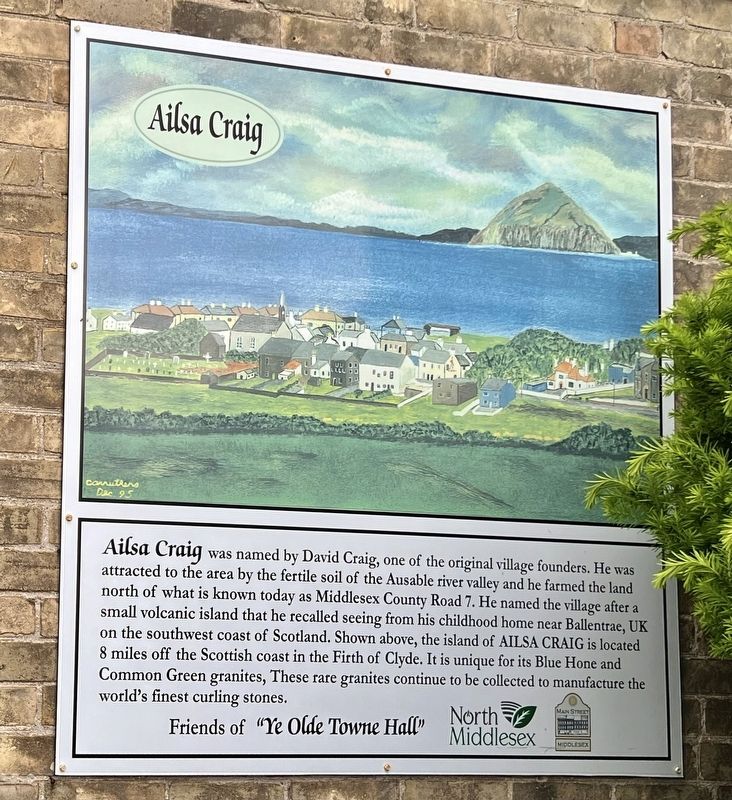 Ailsa Craig Marker image. Click for full size.