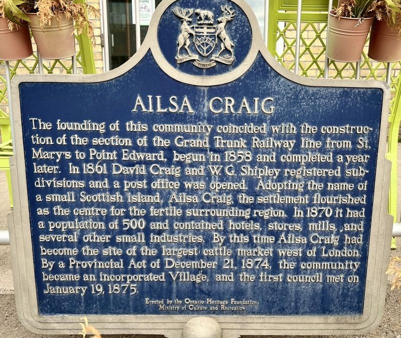 Ailsa Craig Marker image. Click for full size.