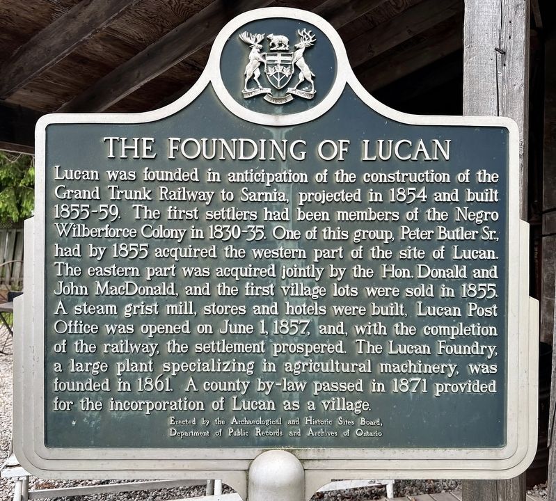 The Founding of Lucan Marker image. Click for full size.