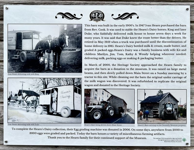 The Ivan Hearn Barn Marker image. Click for full size.