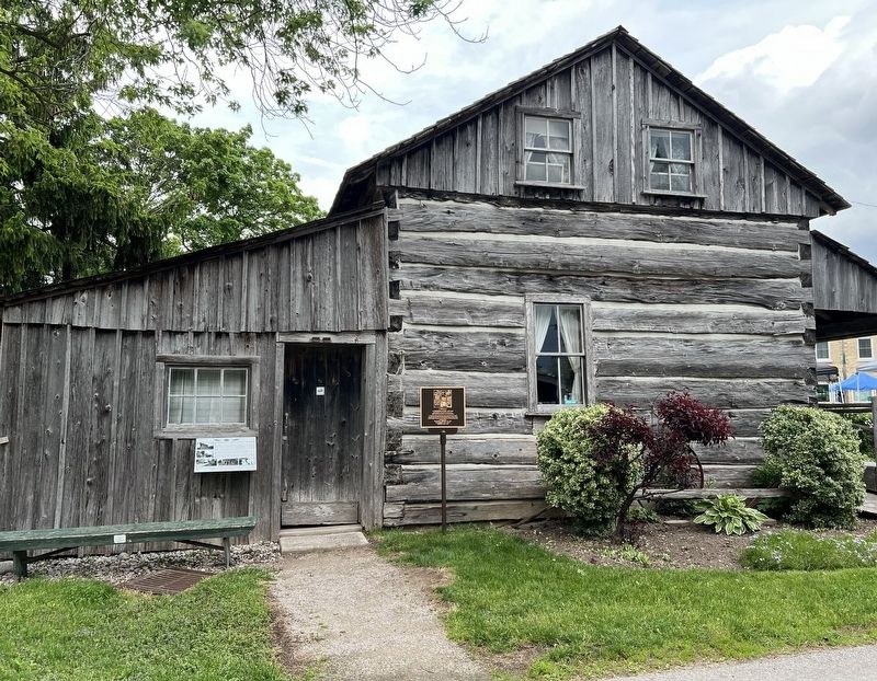 The �Donnelly� Log Cabin Marker (on the left) image. Click for full size.