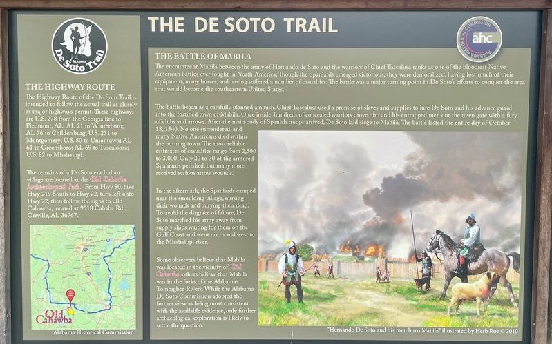 The Desoto Trail Marker image. Click for full size.