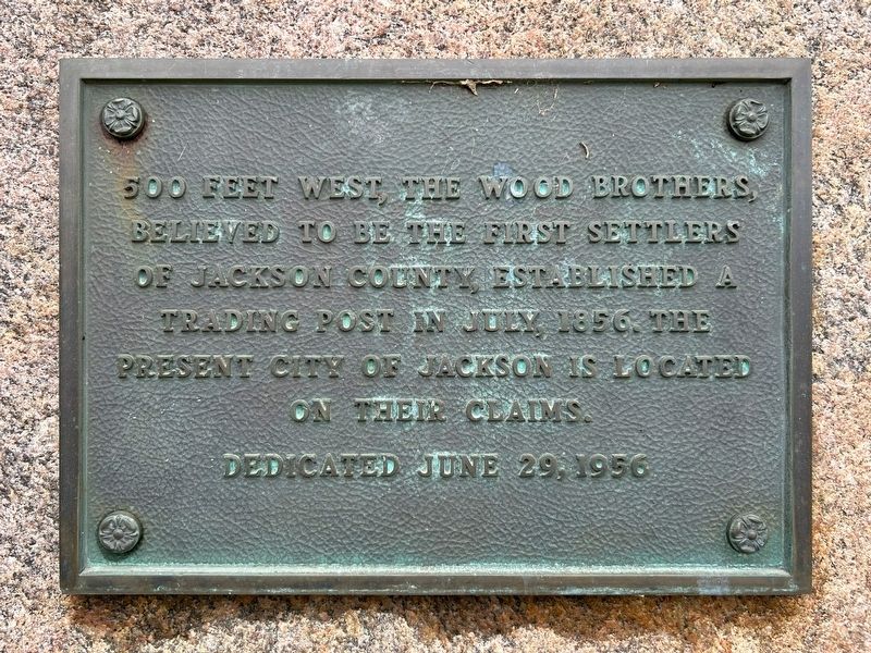 Wood Brothers Trading Post Marker. Click for full size. Wood Brothers Trading Post Marker image. Click for full size.