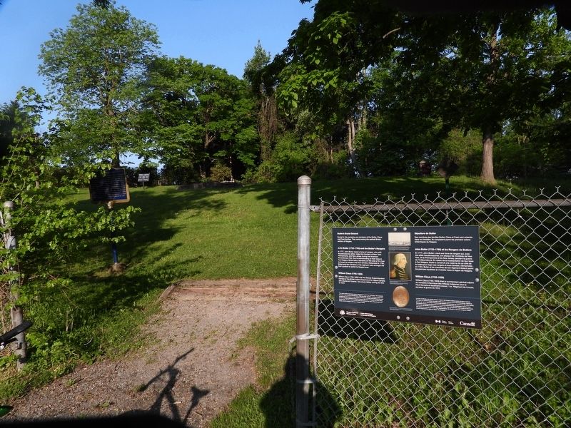 Butler's Burial Ground - marker in context. Click for full size. Butler's Burial Ground - marker in context image. Click for full size.