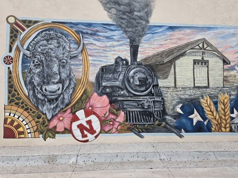 Yesteryear Mural Left side image. Click for full size.