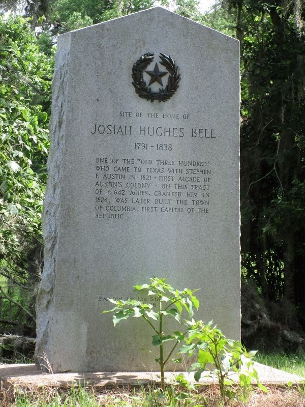 Site of the Home of Josiah Hughes Bell Marker image. Click for full size.