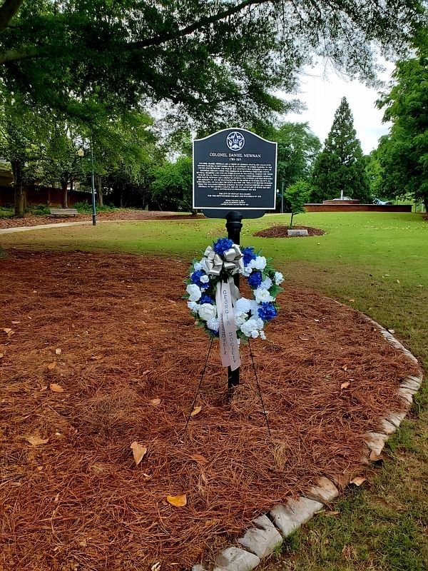 Colonel Daniel Newnan Marker. Click for full size. Colonel Daniel Newnan Marker image. Click for full size.