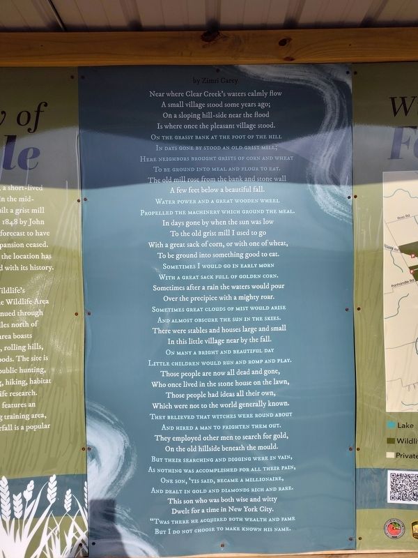 The History of Fallsville Marker image. Click for full size.