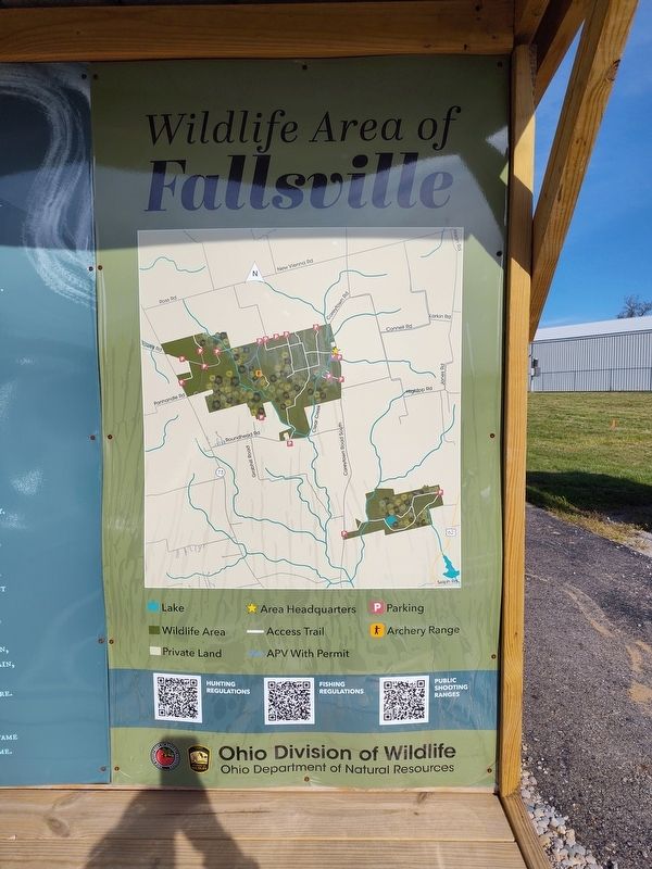 The History of Fallsville Marker image. Click for full size.