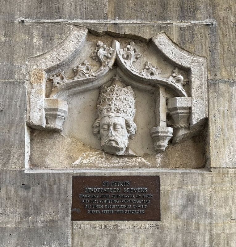 St. Petrus / Saint Peter and marker image. Click for full size.