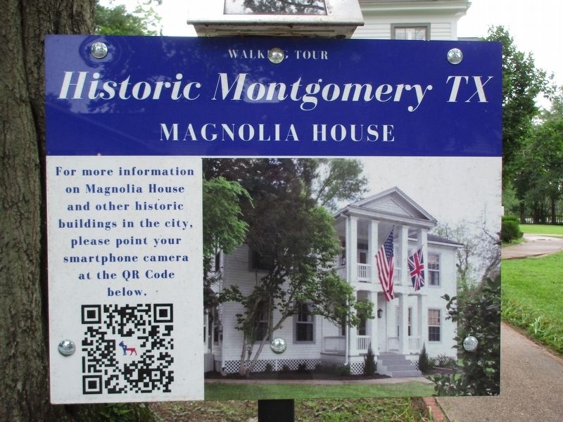 Magnolia house informational sign image. Click for full size.