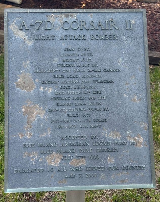 A-7D Corsair II Marker image. Click for full size.