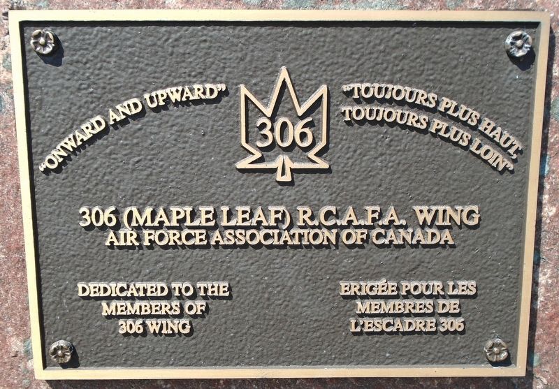 306 (Maple Leaf) R.C.A.F.A. Wing Marker image. Click for full size.