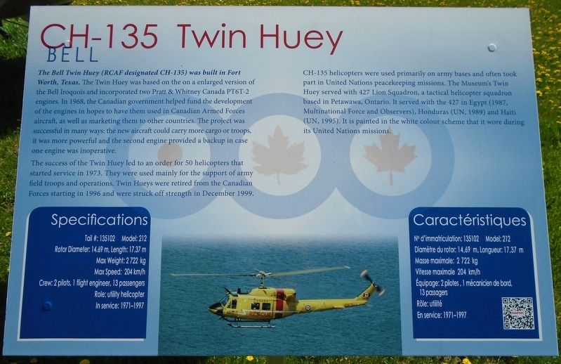 CH-135 Twin Huey Marker image. Click for full size.