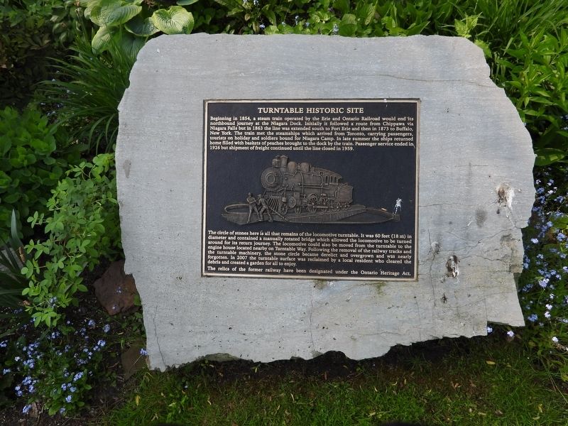 Turntable Historic Site Marker image. Click for full size.
