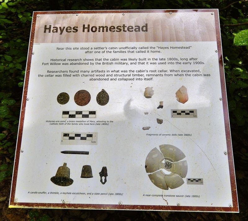 Hayes Homestead Marker image. Click for full size.