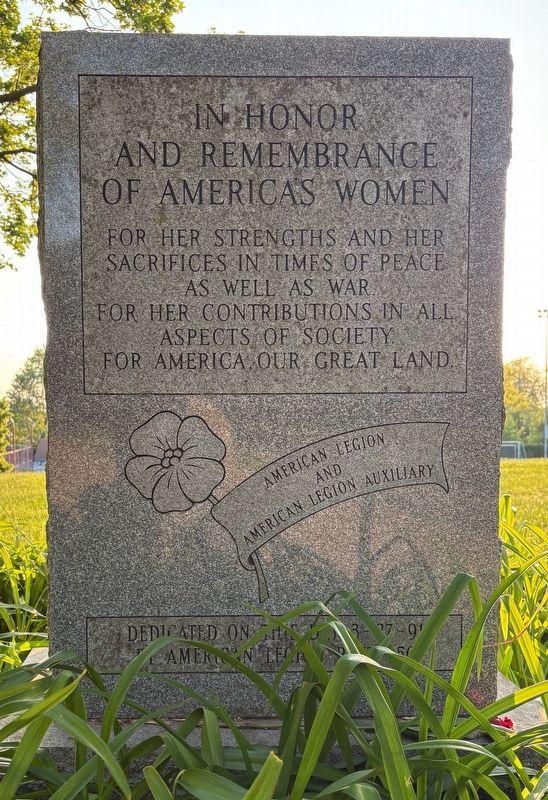 In Honor and Remembrance of America's Women Marker. Click for full size. In Honor and Remembrance of America's Women Marker image. Click for full size.