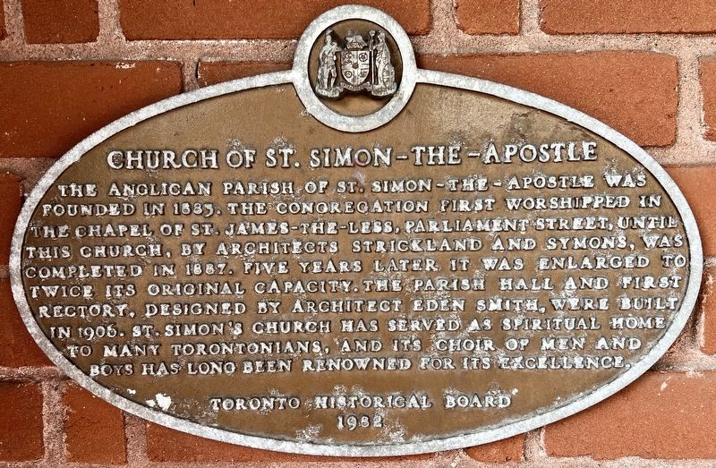Church of St. Simon-the-Apostle Marker image. Click for full size.