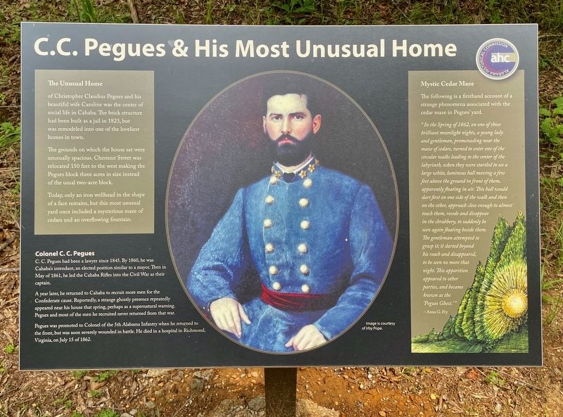 C.C. Pegues & His Most Unusual Home Marker image. Click for full size.