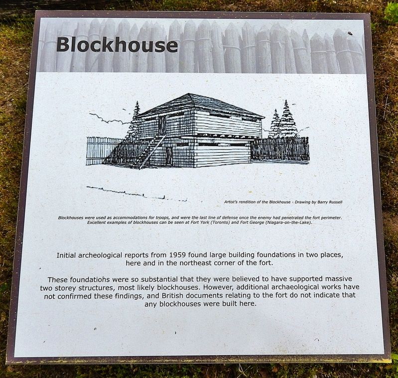 Blockhouse Marker image. Click for full size.