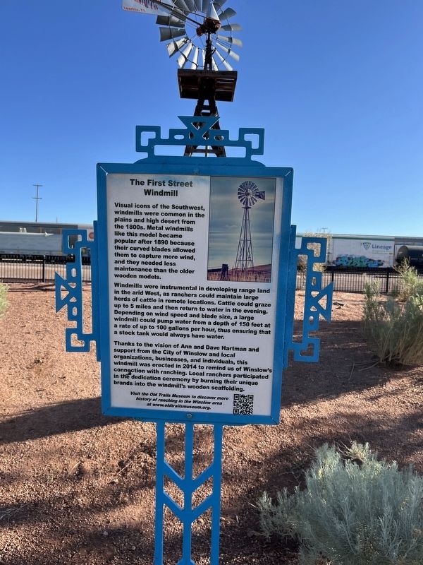 The First Street Windmill Marker image. Click for full size.