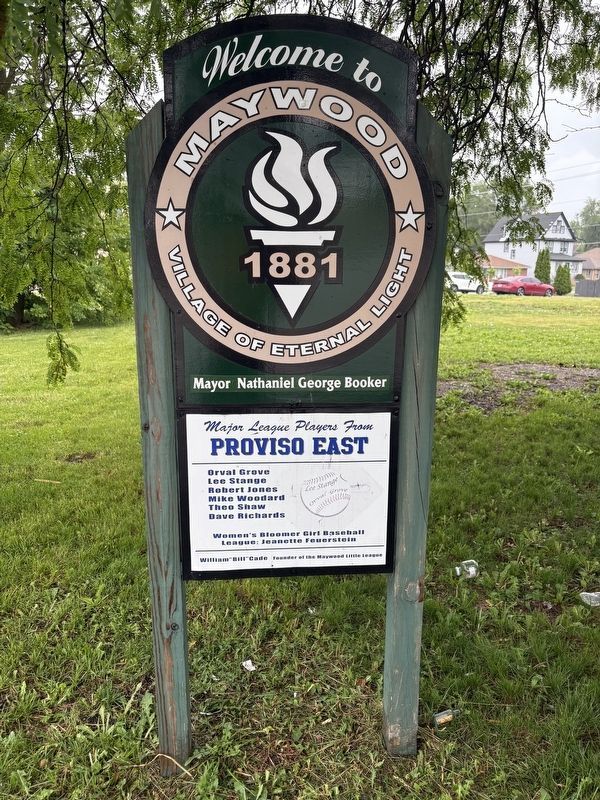 Major League Players from Proviso East Marker image. Click for full size.