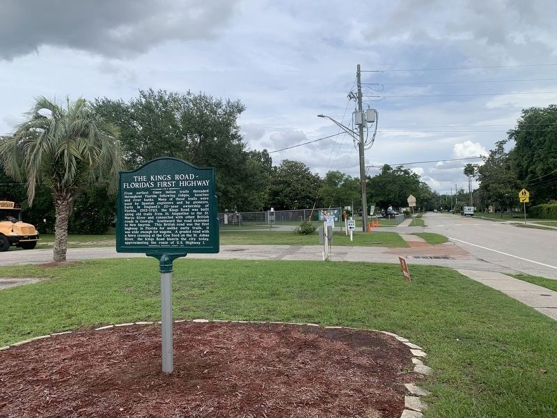 The Kings Road ~ Florida�s First Highway Marker image. Click for full size.