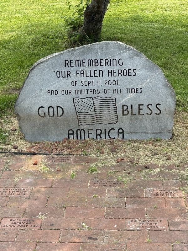 9/11 & Veterans Memorial Marker. Click for full size. 9/11 & Veterans Memorial Marker image. Click for full size.