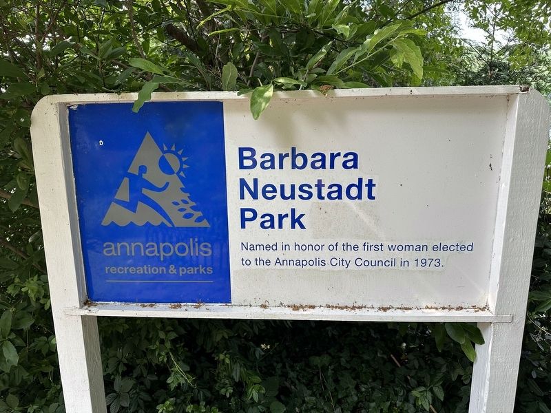 Barbara Neustadt Park Marker. Click for full size. Barbara Neustadt Park Marker image. Click for full size.
