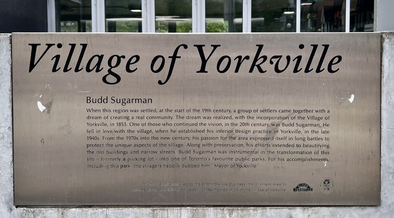 Yorkville Village Marker image. Click for full size.