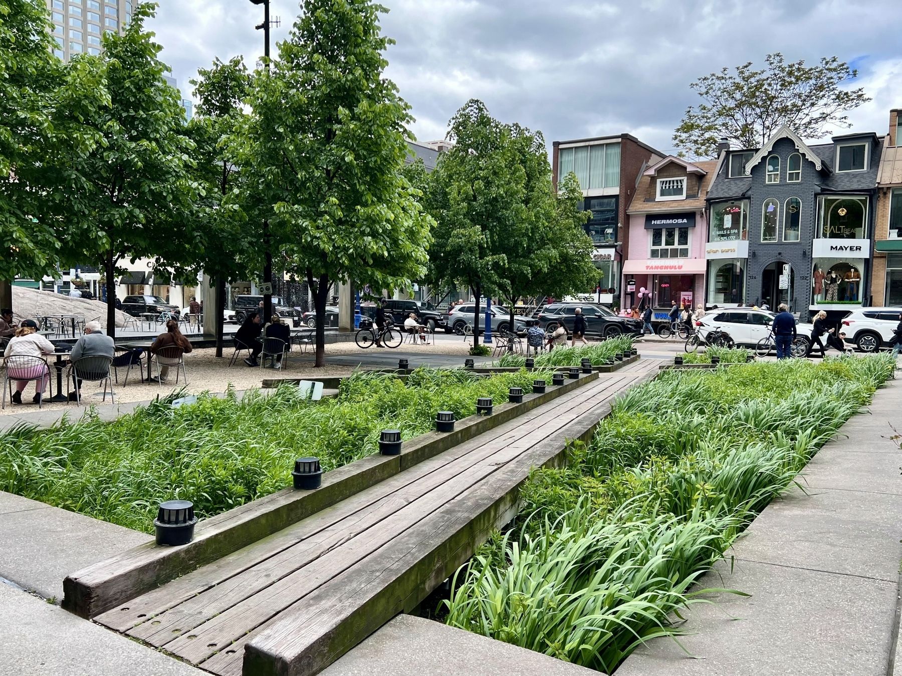 Part of the Village of Yorkville Park in 2025 image. Click for full size.