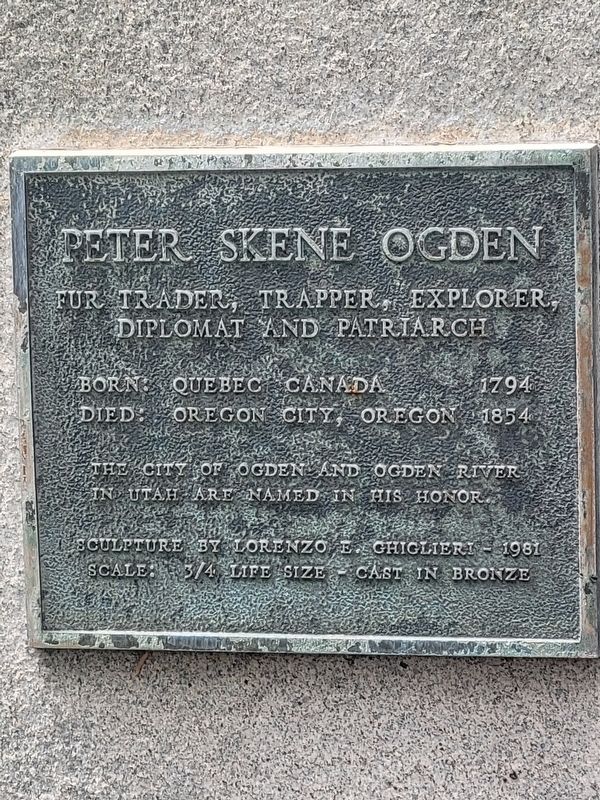 Peter Skene Ogden Marker image. Click for full size.