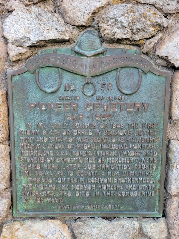 Pioneer Cemetery Marker image. Click for full size.