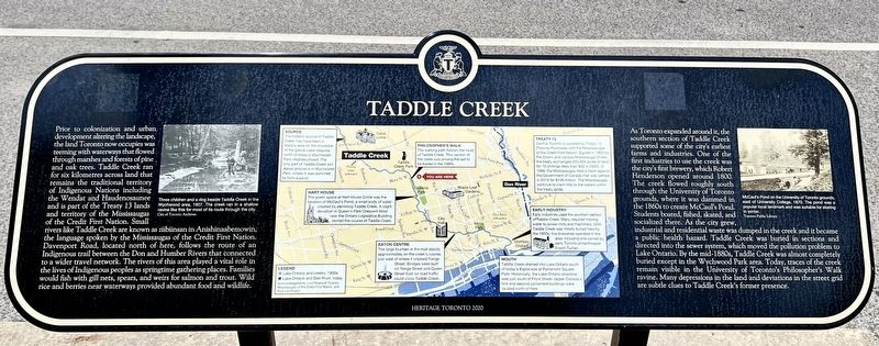 Taddle Creek Marker image. Click for full size.