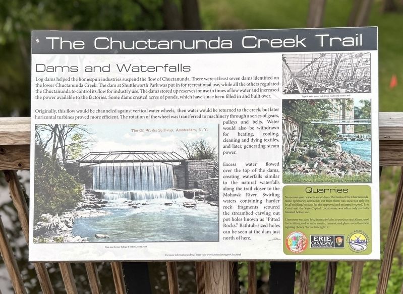 Dams and Waterfalls Marker. Click for full size. Dams and Waterfalls Marker image. Click for full size.