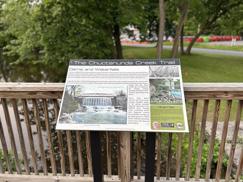 Dams and Waterfalls Marker. Click for full size. Dams and Waterfalls Marker image. Click for full size.