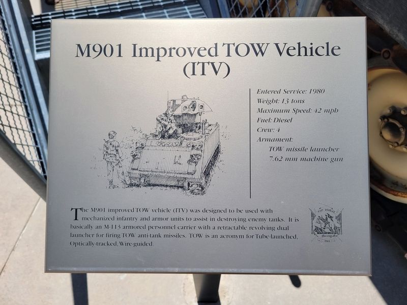 M901 Improved TOW Vehicle (ITV) Marker. Click for full size. M901 Improved TOW Vehicle (ITV) Marker image. Click for full size.