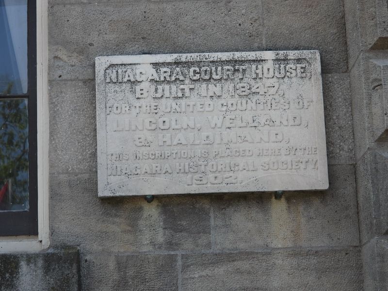 Niagara Court House Marker image. Click for full size.