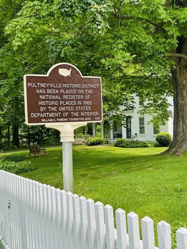 Pultneyville Historic District Marker. Click for full size. Pultneyville Historic District Marker image. Click for full size.