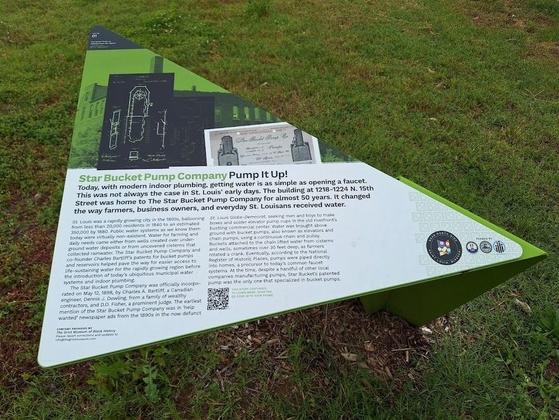 Star Bucket Pump Company Marker image. Click for full size.