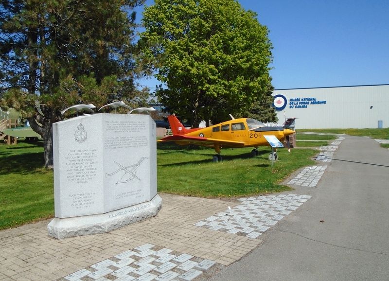 <lang=fr>Escadrille</lang=fr> 408 Squadron Memorial. Click for full size. <lang=fr>Escadrille</lang=fr> 408 Squadron Memorial image. Click for full size.