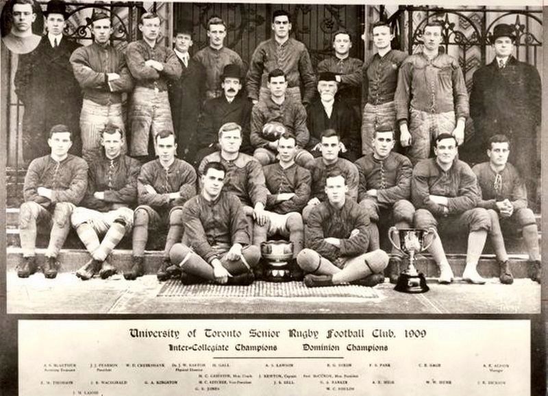 First Grey Cup Champions, the University of Toronto, 1909 image. Click for full size.