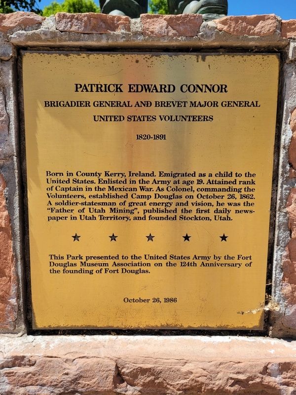 Patrick Edward Connor Marker. Click for full size. Patrick Edward Connor Marker image. Click for full size.