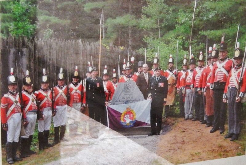 Marker detail: Royal Newfoundland Regiment image. Click for full size.