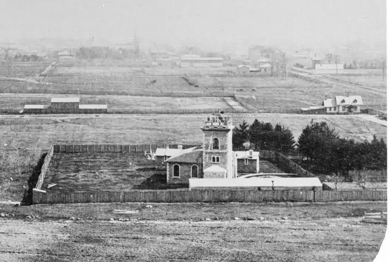 The 1853 Toronto Observatory in 1857 (detail from a stereoscopic view). Click for full size. The 1853 Toronto Observatory in 1857 (detail from a stereoscopic view) image. Click for full size.